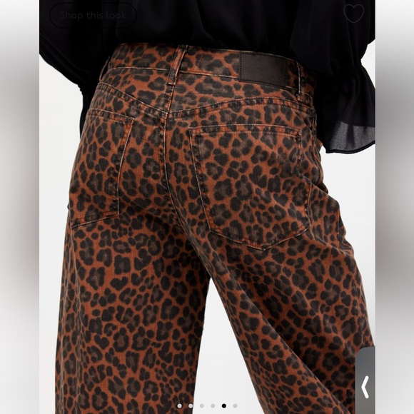 NWT Madewell Low-Slung Baggy Animal Print Jean - Picture 5 of 10